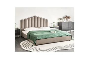 Säng med lamellram Vincennes - Taupe, svart, 180x200 cm - Möbler - Säng - Sängram & sängstomme