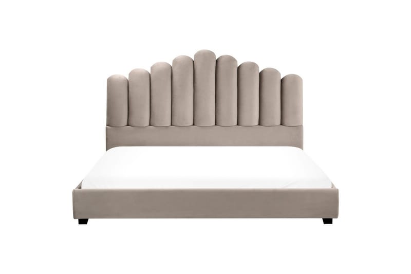 Säng med lamellram Vincennes - Taupe, svart, 180x200 cm - Möbler - Säng - Sängram & sängstomme