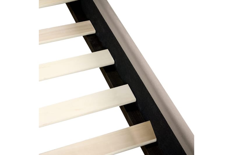 Säng med lamellram Vincennes - Taupe, svart, 180x200 cm - Möbler - Säng - Sängram & sängstomme