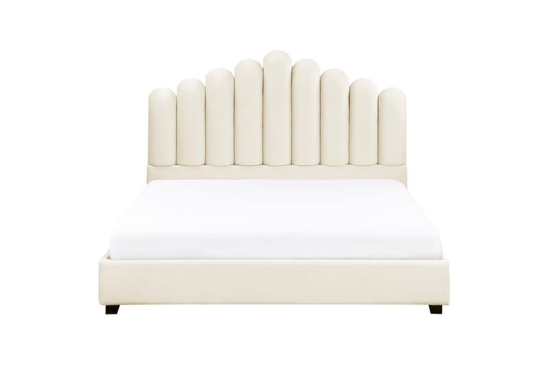 Säng med lamellram Vincennes - Vit, Svart, 140x200 cm - Möbler - Säng - Sängram & sängstomme