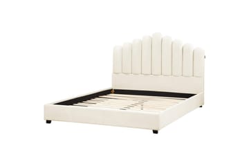 Säng med lamellram Vincennes - Vit, Svart, 140x200 cm - Möbler - Säng - Sängram & sängstomme