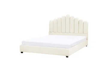 Säng med lamellram Vincennes - Vit, Svart, 160x200 cm - Möbler - Säng - Sängram & sängstomme