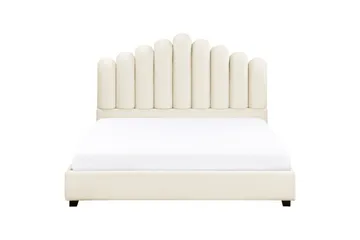 Säng med lamellram Vincennes - Vit, Svart, 160x200 cm - Möbler - Säng - Sängram & sängstomme