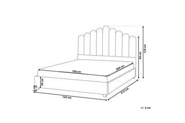 Säng med lamellram Vincennes - Vit, Svart, 160x200 cm - Möbler - Säng - Sängram & sängstomme