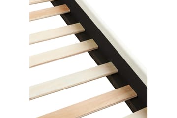 Säng med lamellram Vincennes - Vit, Svart, 180x200 cm - Möbler - Säng - Sängram & sängstomme