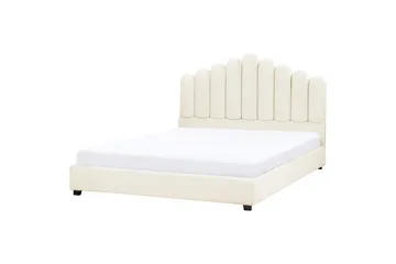 Säng med lamellram Vincennes - Vit, Svart, 180x200 cm - Möbler - Säng - Sängram & s ängstomme