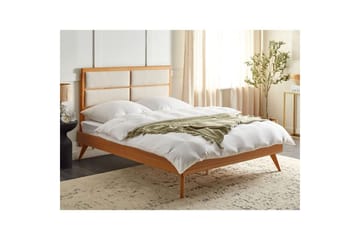 Säng med lamellram Poissy - Ljus trä, beige, 160x200 cm - Möbler - Säng - Sängram & sängstomme