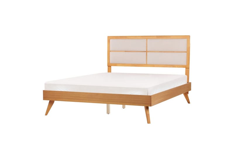 Säng med lamellram Poissy - Ljus trä, beige, 160x200 cm - Möbler - Säng - Sängram & sängstomme