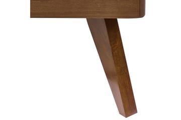 Säng med lamellram Poissy - Mörk trä, beige, 180x200 cm - Möbler - Säng - Sängram & sängstomme