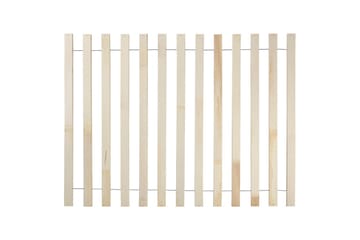 Säng med LED-belysning Boisset - Brun/Gummiträ, 140x200 cm - Möbler - Säng - Sängram & sängstomme