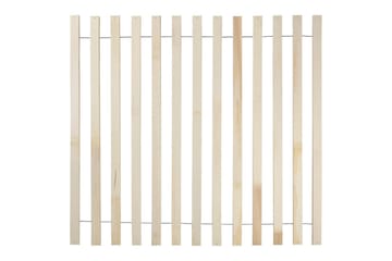 Säng med LED-belysning Boisset - Brun/Gummiträ, 160x200 cm - Möbler - Säng - Sängram & sängstomme