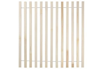 Säng med LED-belysning Boisset - Brun/Gummiträ, 180x200 cm - Möbler - Säng - Sängram & sängstomme