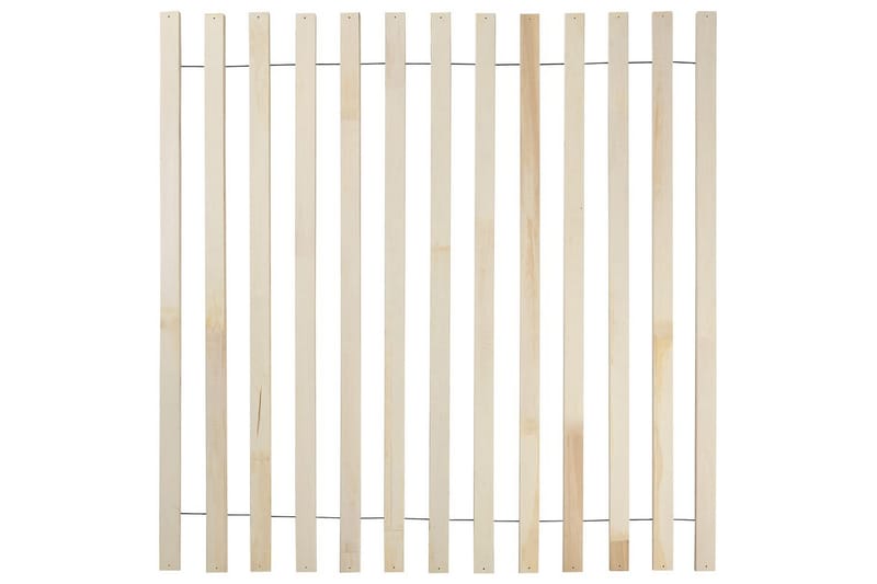 Säng med LED-belysning Boisset - Brun/Gummiträ, 180x200 cm - Möbler - Säng - Sängram & sängstomme