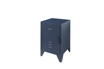 Säng med nattduksbord Bronxx Blå - Blå - Möbler - Säng - Möbelset för sovrum