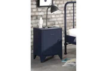 Säng med nattduksbord Bronxx Blå - Blå - Möbler - Säng - Möbelset för sovrum