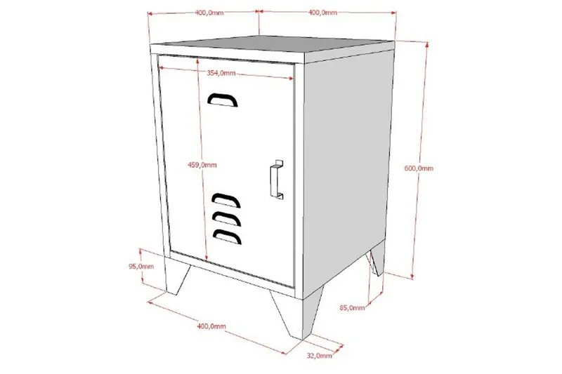 Säng med nattduksbord Bronxx Vit - Vit - Möbler - Säng - Möbelset för sovrum