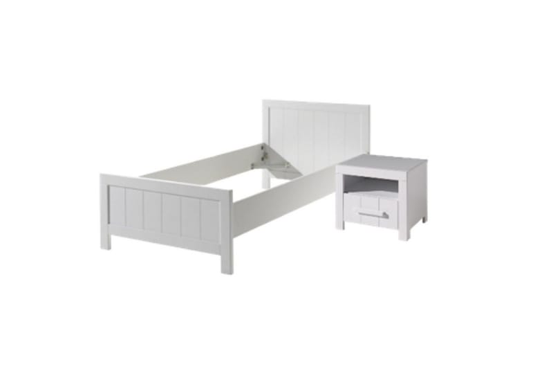 Säng med nattduksbord Erik