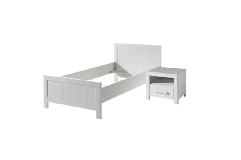 Säng med nattduksbord Erik