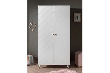 Säng med nattduksbord garderob byrå Billy Vit - Möbler - Säng - Möbelset för sovrum