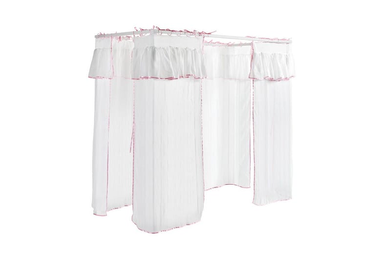 Säng med nattduksbord garderob textilset Amori Vit - Möbler - Säng - Möbelset för sovrum