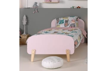 Säng med nattduksbord Kiddy Rosa - Rosa - Möbler - Säng - Möbelset för sovrum