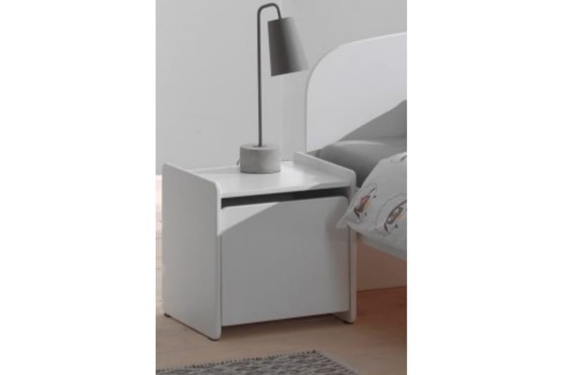 Säng med nattduksbord Kiddy Vit - Vit - Möbler - Säng - Möbelset för sovrum