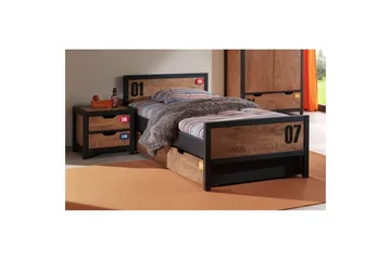 Säng med ribbotten låda nattduksbord Alex - Möbler - Säng - Möbelset för sovrum