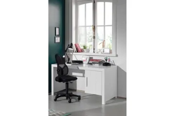 Säng med ribbotten nattduksbord 2-dörrars garderob skrivbord Erik - Möbler - Säng - Möbelset för sovrum