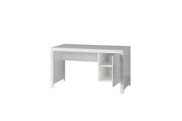 Säng med ribbotten nattduksbord 3-dörrars garderob skrivbord låda Erik - Möbler - Säng - Möbelset för sovrum