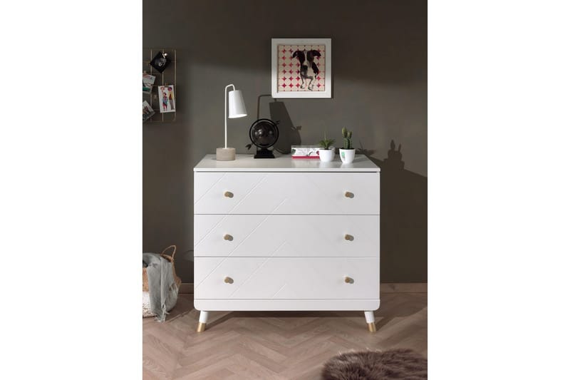 Säng med sängbord, byrå Billy Vit - Möbler - Säng - Möbelset för sovrum