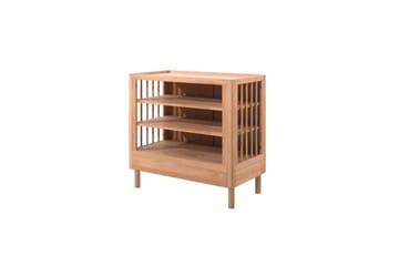 Säng med sängbord, garderob, skötbord Forrest Ek - Ek - Möbler - Säng - Möbelset för sovrum