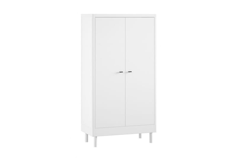 Säng med sängbord, garderob, skötbord Forrest Vit bok - Vit bok - Möbler - Säng - Möbelset för sovrum