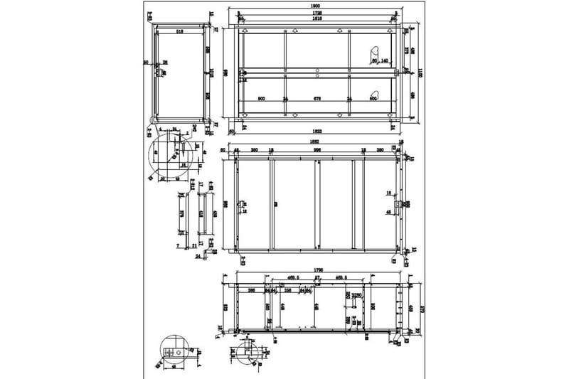 Säng med sängbord, garderob, skrivbord Amori Vit 2 dörrar - 2 dörrar - Möbler - Säng - Möbelset för sovrum