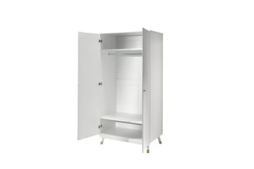 Säng med sängbord, garderob, skrivbord Billy Vit - Möbler - Säng - Möbelset för sovrum