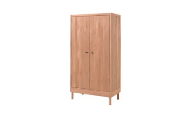 Säng med sängbord, garderob Forrest byrå med 3 lådor Ek - Ek - Möbler - Säng - Möbelset för sovrum