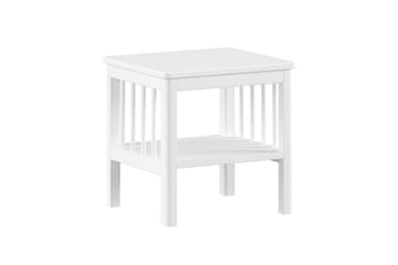 Säng med sängbord, garderob Forrest byrå med 3 lådor Vit bok - Vit bok - Möbler - Säng - Möbelset för sovrum