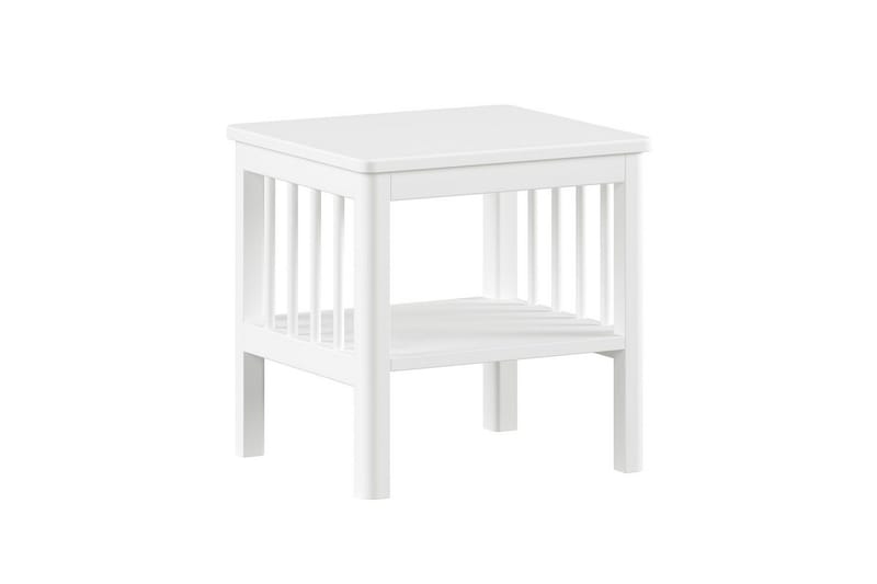 Säng med sängbord, garderob Forrest byrå med 3 lådor Vit bok - Vit bok - Möbler - Säng - Möbelset för sovrum