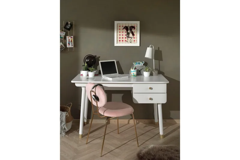 Säng med sängbord, skrivbord, byrå Billy Vit - Möbler - Säng - Möbelset för sovrum