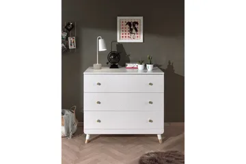 Säng med sängbord, skrivbord, byrå Billy Vit - Möbler - Säng - Möbelset för sovrum