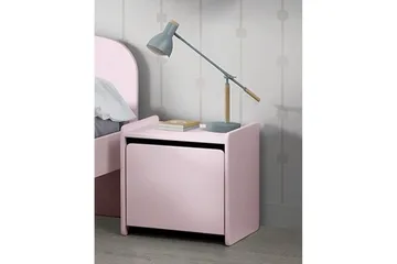 Säng med sängbord Vägg hyllor Skyddsrail Kiddy Rosa - Rosa - Möbler - Säng - Möbelset för sovrum