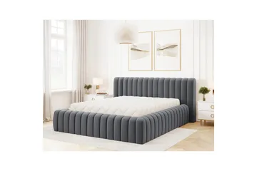 Säng med stoppning Eltap Carilla med metallram/gaslyft/förvaring - Monolith 97, Mörkgrå, 140x200 cm - Möbler - Säng - Säng med förvaring