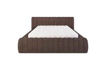 Säng med stoppning Eltap Carilla med metallram/gaslyft/förvaring - Tonall 22, Brun, 160x200 cm - Möbler - Säng - Säng med förvaring