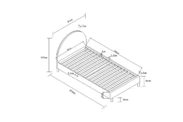 Säng Moon Olivgrön, 90 x 200 cm - Olivgrön, 90 x 200 cm - Möbler - Säng - Sängram & sängstomme