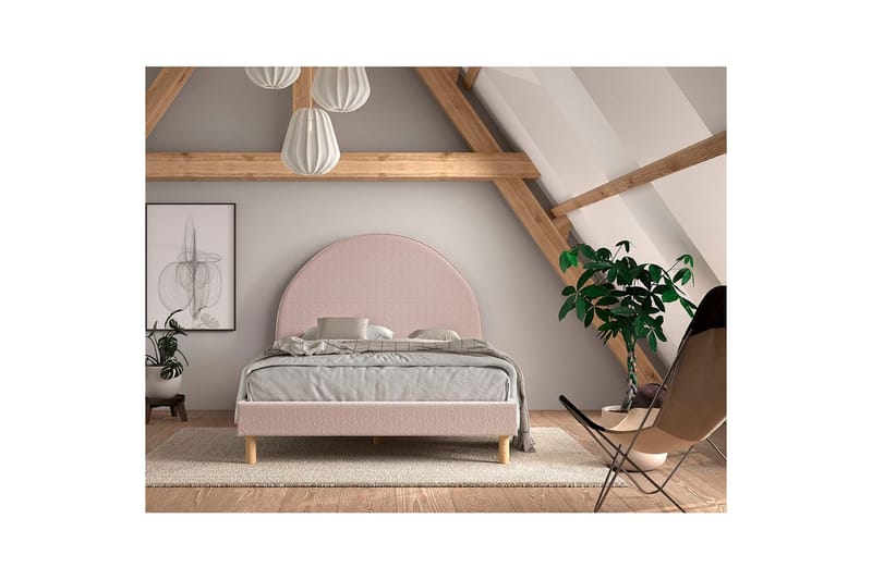 Säng Moon Rosa, 140 x 200 cm - Rosa, 140 x 200 cm - Möbler - Säng - Sängram & sängstomme