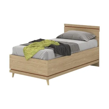 Säng Skandinavisk - 100 cm, Oljerad Ek - Möbler - Säng - Sängram & sängstomme
