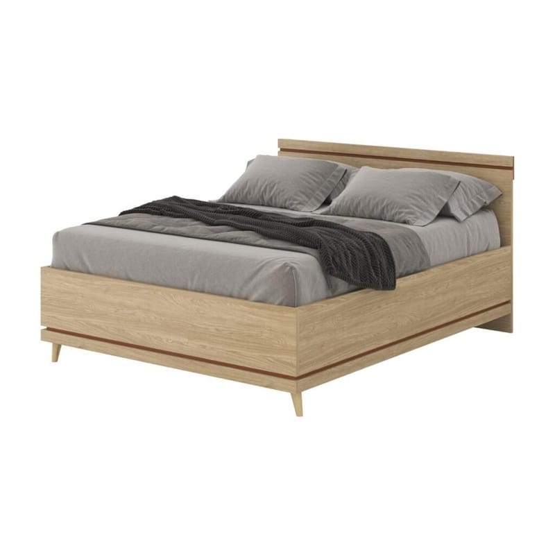 Säng Skandinavisk - 160 cm, Oljerad Ek - Möbler - Säng - Sängram & sängstomme
