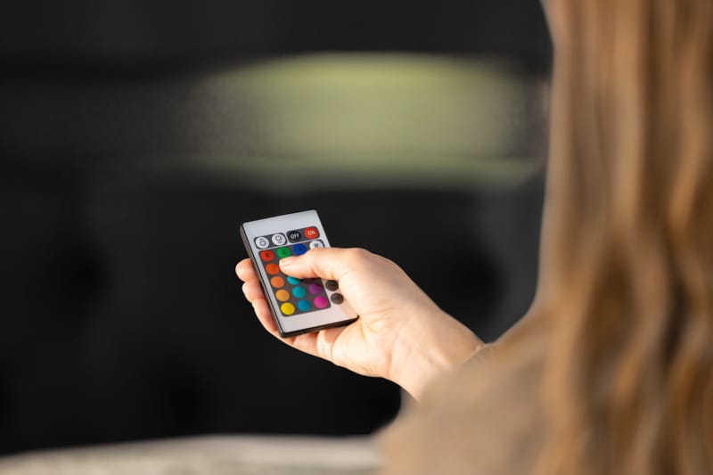 Alessia Komplett Sängpaket med Förvaring LED-belysning 160x200 cm - Svart - Möbler - Säng - Säng med förvaring