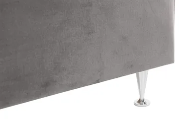 Alessia Komplett Sängpaket med Förvaring LED-belysning 180x200 cm - Mörkgrå Sammet - Möbler - Säng - Säng med förvaring