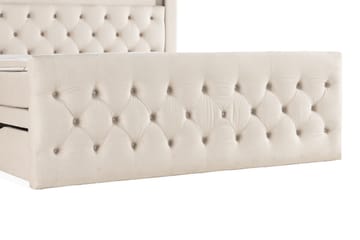 Altaneira Komplett Sängpaket med Lådförvaring LED-belysning 160x200 - Beige - Möbler - Säng - Säng med förvaring