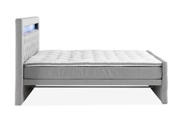 Altaneira Komplett Sängpaket med Lådförvaring LED-belysning 160x200 - Grå - Möbler - Säng - Säng med förvaring
